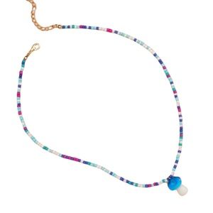 Kawaii Mushroom Beaded Necklace New Rave Festival
